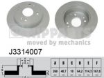 NIPPARTS Диск тормозной HONDA ACCORD 2.0-2.2 90-98 задний (42510-SV4-A00, J3314007)