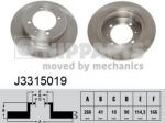 NIPPARTS Диск тормозной задний VOLVO S40 V40 95>03 MITSUBISHI CARISMA 95>03 260x10mm (308729409, J3315019)