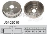 NIPParts J3402010 тормозной барабан на TOYOTA CALDINA (ST19_, ET19_, CT19_, AT19_)