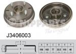 NIPParts J3406003 тормозной барабан на DAIHATSU HIJET автобус (S85)