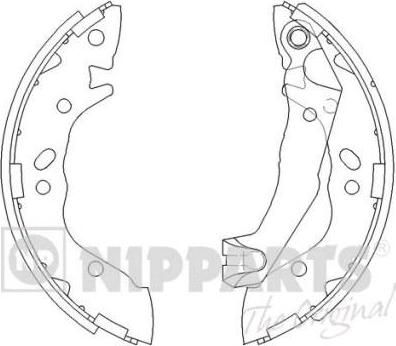 NIPParts J3500509 комплект тормозных колодок на HYUNDAI ATOS (MX)