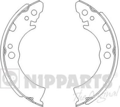 NIPParts J3501001 комплект тормозных колодок на NISSAN CHERRY II купе (N10)