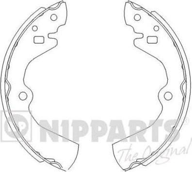 NIPPARTS Колодки торм.бар.NISSAN PRIMERA/SUNNY/HYUNDAI SONATA 85-95 (44060-D5725, J3501034)