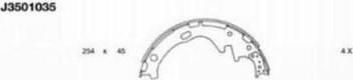 NIPParts J3501035 комплект тормозных колодок на NISSAN PICK UP II (D21)