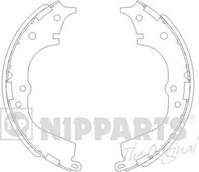 NIPPARTS Колодки тормозные барабанные TOYOTA HIACE/HILUX 96- (449526180, J3502065)