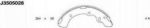 NIPParts J3505028 комплект тормозных колодок на MITSUBISHI L 300 фургон (P0_W, P1_W, P0_V, P1_V, P_2V, P2_W)