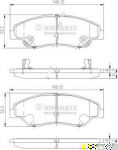 NIPPARTS Колодки диск. Sportage 01.99-08.03 0K0453323Z (0K0453323Z, J3600309)