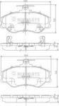 NIPPARTS Колодки тормозные перед. HYUNDAI H100/Porter 2,4/2,5L 93-> (581014BA00, J3600513)
