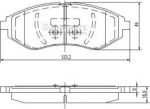 NIPPARTS Колодки тормозные CHEVROLET AVEO/KALOS 1.2-1.4 02- передние (96534853, J3600911)