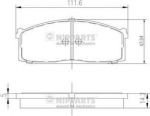 NIPPARTS Колодки тормозные NISSAN BLUEBIRD 1.6-2.0D 80-84/LAUREL 2.0-2.4 81-85 передние (41060-W1225, J3601006)