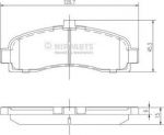 NIPPARTS Колодки дисковые перед. NISSAN Micra(K11) 1,0-1,5L 08/92-02/03 4106099B25 (410606F626, J3601053)