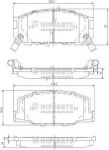 NIPPARTS Колодки тормозные перед. TOYOTA Celica 1,6-2,8L 82-86 (446528151, J3602031)