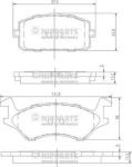 NIPParts J3602041 комплект тормозных колодок, дисковый тормоз на TOYOTA STARLET универсал (KP6_)