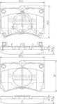 NIPPARTS Колодки тормозные перед. MAZDA 323 III 1,1-1,7D 85-93 (B095-33-28Z, J3603026)