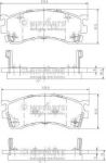 NIPPARTS Колодки тормозные MAZDA 323/626/PREMACY 92- передние (CBY13323ZD, J3603038)