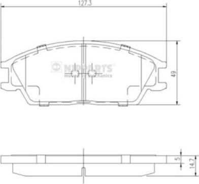 NIPPARTS Колодки тормозные перед. HONDA Accord II 1,8L 83-87 (45022-SA6-N50, J3604020) NIPPARTS Колодки тормозные перед. HONDA Accord II 1,8L 83-87 (45022-SA6-N50, J3604020)