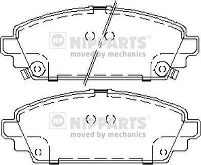 NIPPARTS Колодки тормозные передние HONDA ACCORD 98-02 (45022-S1A-E61, J3604048)