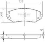 NIPPARTS Колодки тормозные перед. Suzuki Grand Vitara 05-> (5520065J11, J3608029)