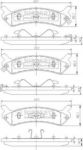 NIPParts J3610501 комплект тормозных колодок, дисковый тормоз на HYUNDAI SONATA II (Y-2)