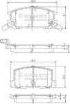 NIPPARTS Колодки тормозные зад. TOYOTA Corolla/MR 2 1,6-2,0L 92-02 (04466-17030, J3612009)