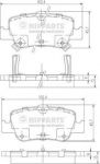 NIPPARTS Колодки тормозные TOYOTA AURIS 1.33-2.2 07- (Великобритания) задние (0446602180, J3612033)