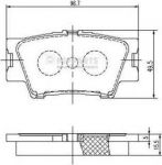 NIPPARTS Колодки тормозные RAV 4 06>/CAMRY 2.4/3.5 06> задние (0446633160, J3612035)