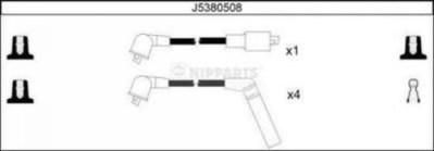 NIPParts J5380508 комплект проводов зажигания на HYUNDAI SONATA II (Y-2)