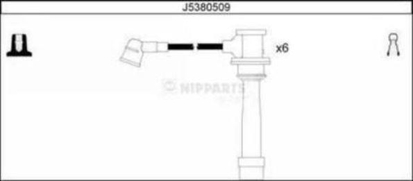 NIPParts J5380509 комплект проводов зажигания на HYUNDAI SANTA FE II (CM)