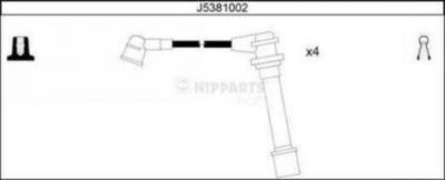 NIPParts J5381002 комплект проводов зажигания на NISSAN MICRA II (K11)