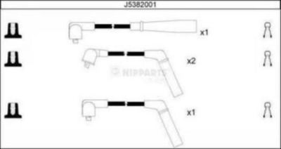 NIPPARTS Ккомплект проводов зажигания (J5382001)