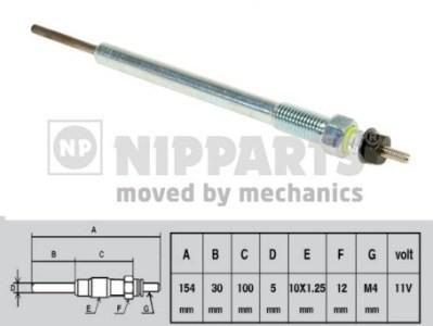 NIPParts J5710302 свеча накаливания на HYUNDAI H-1 Cargo (TQ)