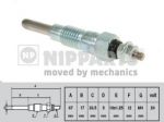 NIPParts J5711015 свеча накаливания на NISSAN PATROL III/2 Hardtop (K260)
