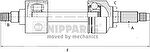 NIPParts N2800501 приводной вал на HYUNDAI ACCENT седан (X-3)
