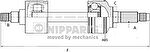 NIPParts N2811013 приводной вал на NISSAN PRIMERA (P10)