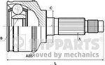 NIPParts N2820521 шарнирный комплект, приводной вал на HYUNDAI i10 (PA)