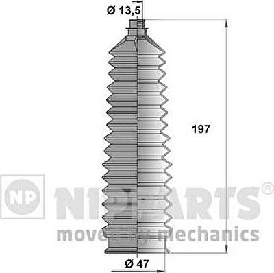 NIPParts N2840309 комплект пылника, рулевое управление на KIA RIO универсал (DC)