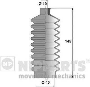 NIPParts N2841027 комплект пылника, рулевое управление на INFINITI FX