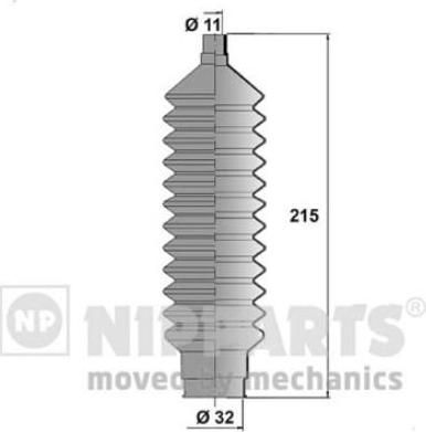 NIPParts N2843022 комплект пылника, рулевое управление на MAZDA 323 I (FA)