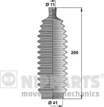 NIPParts N2845003 комплект пылника, рулевое управление на MITSUBISHI CARISMA (DA_)