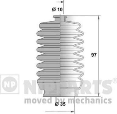 NIPParts N2846012 комплект пылника, рулевое управление на DAIHATSU HIJET автобус (S85)