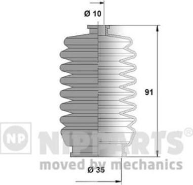 NIPParts N2846013 комплект пылника, рулевое управление на DAIHATSU HIJET автобус (S85)