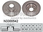 NIPParts N3300542 тормозной диск на HYUNDAI i20 (PB, PBT)