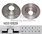NIPParts N3310529 тормозной диск на HYUNDAI SONATA VI (YF)