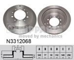 NIPPARTS Диск тормозной зад. TOYOTA Land Cruiser 200/LX 570 4,5D/4,7L 07-> (345x18mm) (4243160290, N3312068)