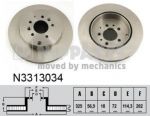 NIPPARTS Диск тормознойMAZDA CX-7 07- задний. (L232-26-251B, N3313034)
