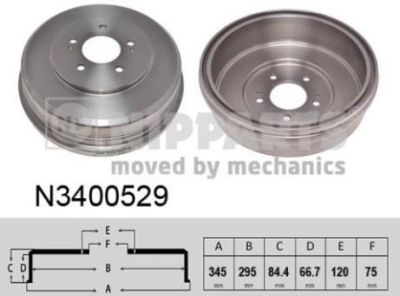 NIPPARTS Барабан HYUNDAI H1 11- задний (N3400529)