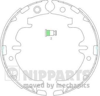 NIPPARTS Колодки ст.торм.LEXUS GS 93-05/IS 01-/LS 94-/TOYOTA AVENSIS VERSO 01-/RAV4 II (4654044010, N3502083)