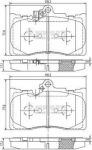 NIPPARTS Колодки тормозные LEXUS GS 300/450h/460 05- передние (0446530410, N3602134)