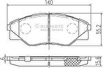 NIPParts N3602149 комплект тормозных колодок, дисковый тормоз на TOYOTA HILUX III пикап (KUN_, TGN_, LAN_, GGN_)