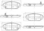 NIPParts N3603076 комплект тормозных колодок, дисковый тормоз на MAZDA CX-3 (DK)